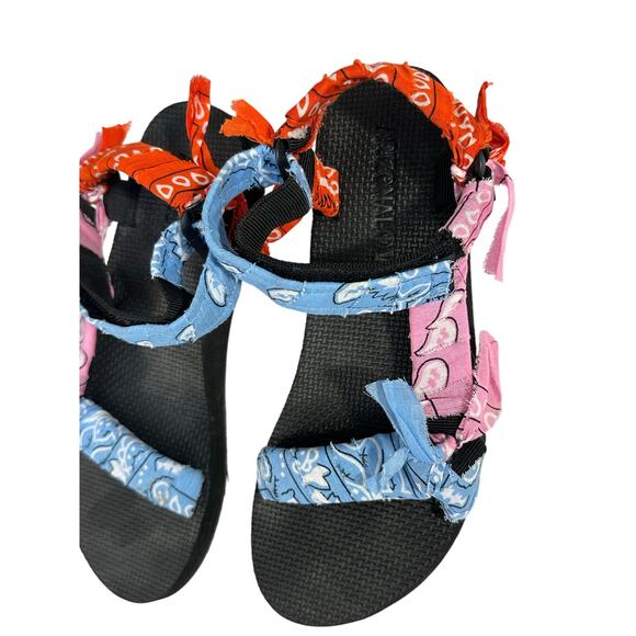 Arizona Love Sandals Trekky Blue Bandanna Sport Sandals size 10 US 40 EU - Picture 3 of 7